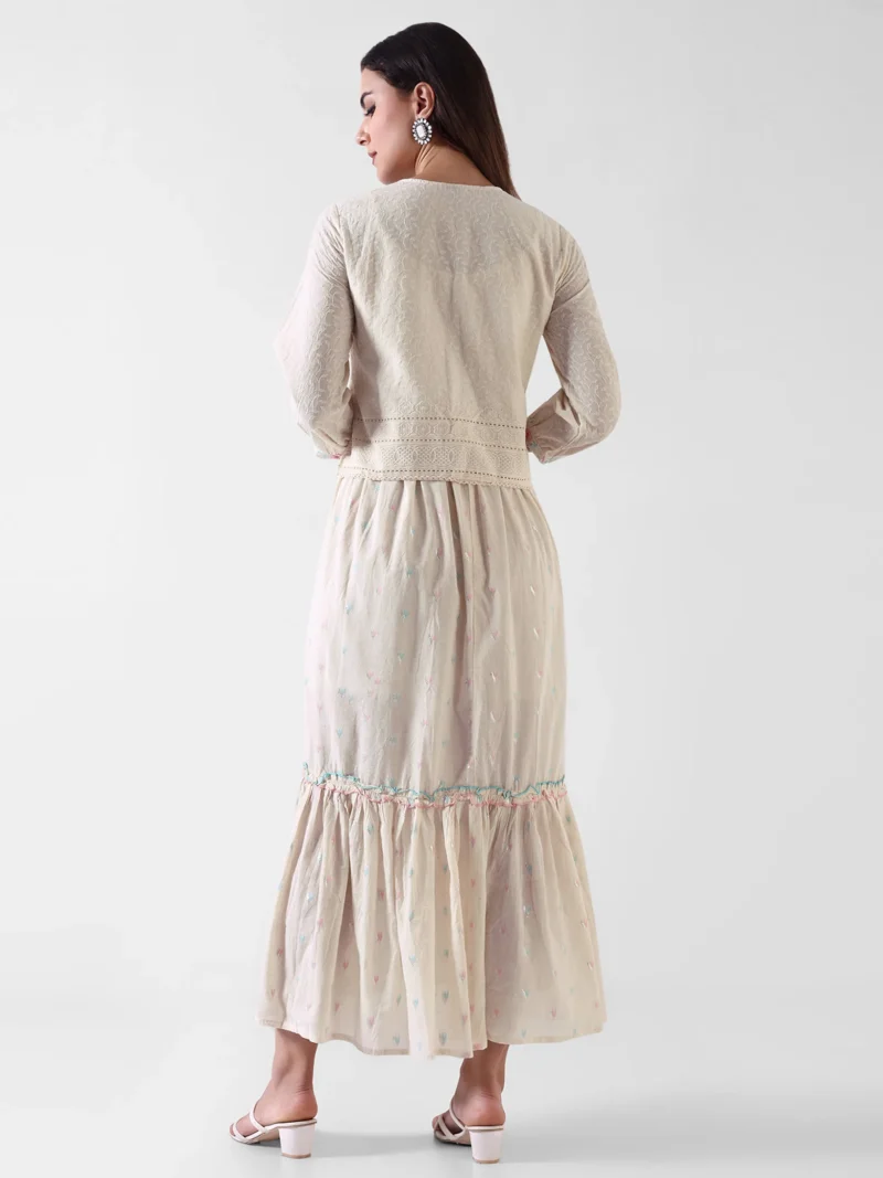 Mid Gown with Jacket – Pure Cotton - Vilasita Wear
